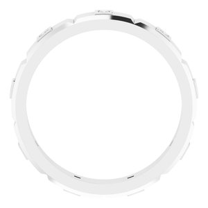 14K White 1/4 CTW Mens Natural Diamond Ring Size 12 - BN & CO JEWELRY