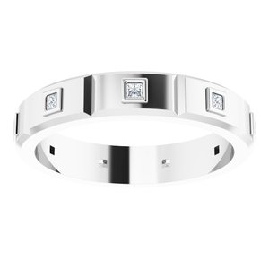 14K White 1/4 CTW Mens Natural Diamond Ring Size 12 - BN & CO JEWELRY