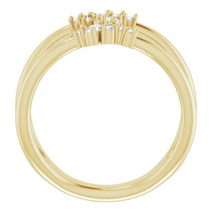 14K Yellow 3/8 CTW Lab-Grown Diamond Negative Space Ring - BN & CO JEWELRY