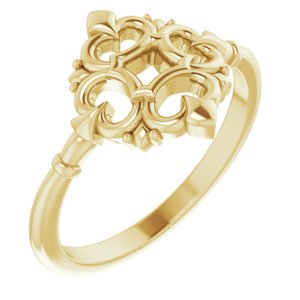 14K Yellow Vintage-Inspired Ring - BN & CO JEWELRY