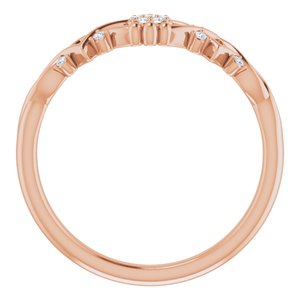 14K Rose .06 CTW Diamond Vintage-Inspired Ring - BN & CO JEWELRY