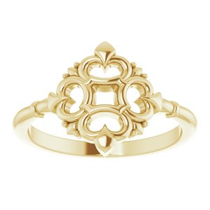 14K Yellow Vintage-Inspired Ring - BN & CO JEWELRY