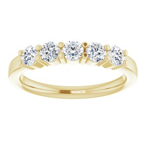 14K Yellow 5/8 CTW Lab-Grown Diamond Anniversary Band - BN & CO JEWELRY