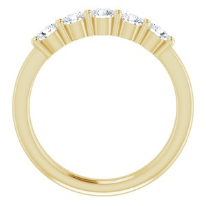 14K Yellow 5/8 CTW Lab-Grown Diamond Anniversary Band - BN & CO JEWELRY