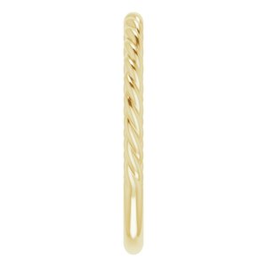 14K Yellow 1.5 mm Twisted Rope Band Size 5 - BN & CO JEWELRY