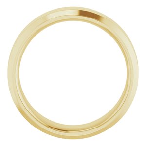 14K Yellow 6 mm Beveled-Edge Comfort-Fit Band Size 8 - BN & CO JEWELRY