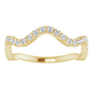 14K Yellow 1/3 CTW Natural Diamond French-Set Anniversary Band - BN & CO JEWELRY