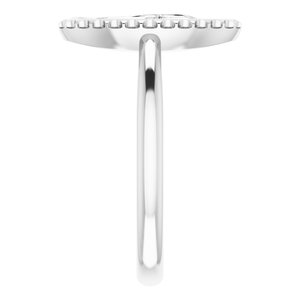 14K White Miraculous Medal Ring - BN & CO JEWELRY