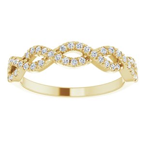 14K Yellow 1/6 CTW Natural Diamond French-Set Anniversary Band - BN & CO JEWELRY