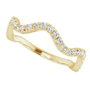 14K Yellow 1/3 CTW Natural Diamond French-Set Anniversary Band - BN & CO JEWELRY