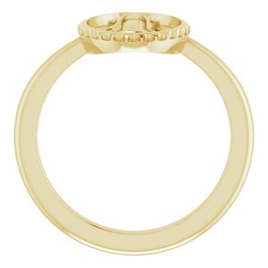 14K Yellow Miraculous Medal Ring - BN & CO JEWELRY