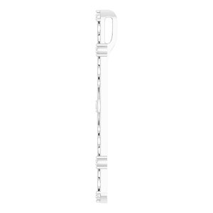 14K White .07 CTW Natural Diamond Vintage-Inspired Vertical Bar Pendant - BN & CO JEWELRY