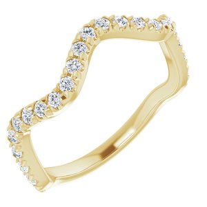 14K Yellow 1/3 CTW Natural Diamond French-Set Anniversary Band - BN & CO JEWELRY