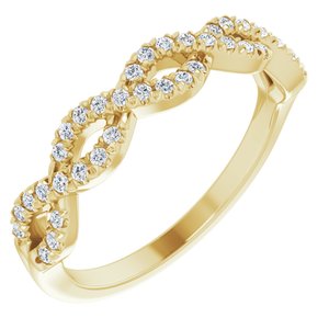 14K Yellow 1/6 CTW Natural Diamond French-Set Anniversary Band - BN & CO JEWELRY