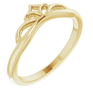 14K Yellow Stackable Crown Ring - BN & CO JEWELRY