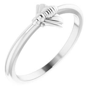 Sterling Silver Stackable Bee Ring - BN & CO JEWELRY