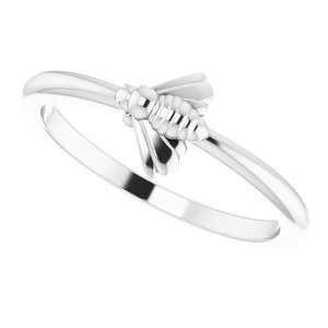 Sterling Silver Stackable Bee Ring - BN & CO JEWELRY