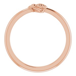 14K Rose Stackable Bee Ring - BN & CO JEWELRY