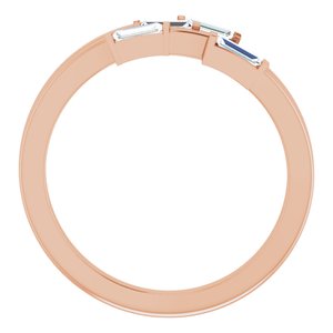 14K Rose 1/4 CTW Diamond Geometric Ring - BN & CO JEWELRY