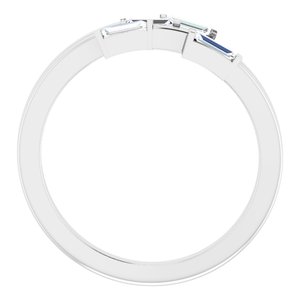 14K White 1/4 CTW Diamond Geometric Ring - BN & CO JEWELRY