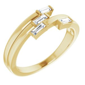14K Yellow 1/4 CTW Diamond Geometric Ring - BN & CO JEWELRY