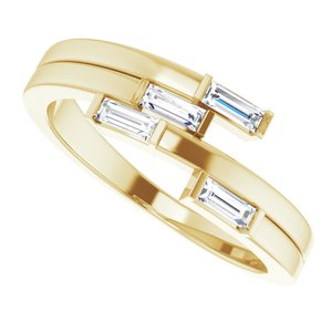 14K Yellow 1/4 CTW Diamond Geometric Ring - BN & CO JEWELRY