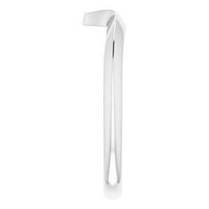 14K White Matching Band for 8x4 mm Ring - BN & CO JEWELRY