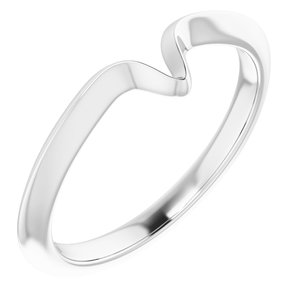 14K White Matching Band for 8x4 mm Ring - BN & CO JEWELRY