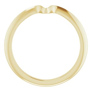 14K Yellow Matching Band for 8x4 mm Ring - BN & CO JEWELRY