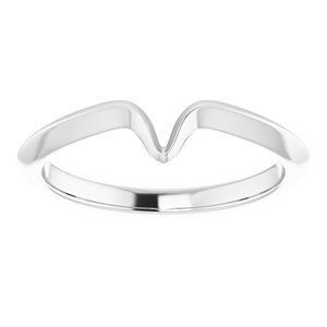 14K White Matching Band for 8x4 mm Ring - BN & CO JEWELRY