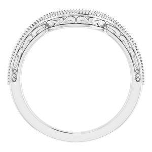 Sterling Silver Band for 6.5 mm Round Ring - BN & CO JEWELRY