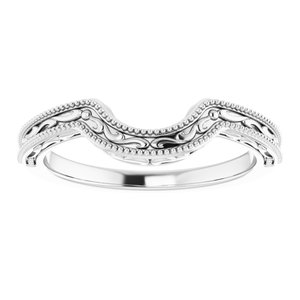 Sterling Silver Band for 6.5 mm Round Ring - BN & CO JEWELRY