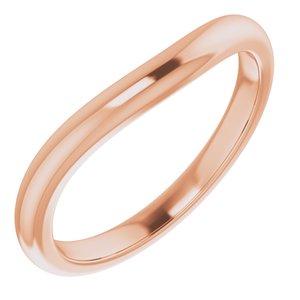 14K Rose Band for 7 x 5 mm Oval Ring - BN & CO JEWELRY