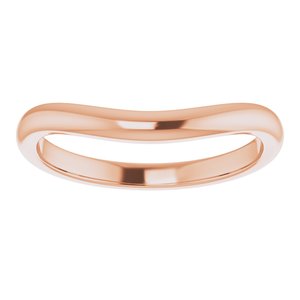 14K Rose Band for 6 x 4 mm Pear Ring - BN & CO JEWELRY