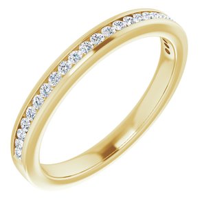 14K Yellow 1/5 CTW Diamond Anniversary Band - BN & CO JEWELRY