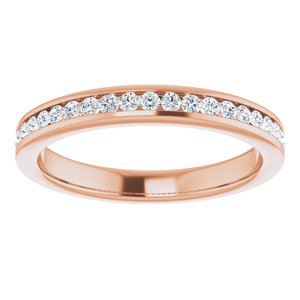 14K Rose 1/5 CTW Diamond Anniversary Band - BN & CO JEWELRY