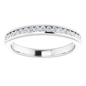 14K White 1/8 CTW Diamond Anniversary Band - BN & CO JEWELRY