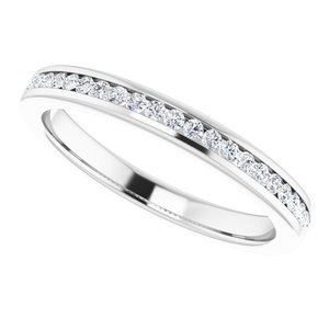 14K White 1/4 CTW Lab-Grown Diamond Anniversary Band - BN & CO JEWELRY
