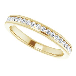 14K Yellow 1/4 CTW Diamond Anniversary Band - BN & CO JEWELRY