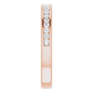 14K Rose 1/5 CTW Diamond Anniversary Band - BN & CO JEWELRY