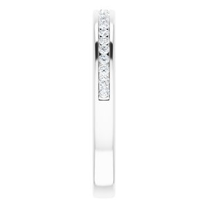 14K White 1/4 CTW Lab-Grown Diamond Anniversary Band - BN & CO JEWELRY
