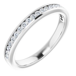 Platinum 1/2 CTW Diamond Anniversary Band - BN & CO JEWELRY