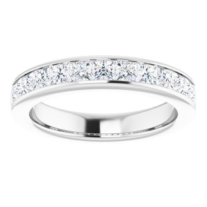 14K White 1 CTW Diamond Anniversary Band - BN & CO JEWELRY
