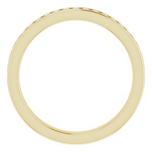 14K Yellow 7/8 CTW Diamond Anniversary Band - BN & CO JEWELRY