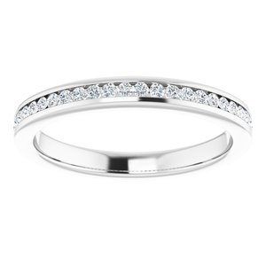 14K White 1/4 CTW Lab-Grown Diamond Anniversary Band - BN & CO JEWELRY