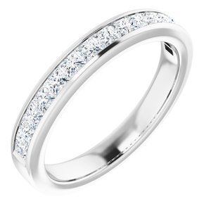 14K White 3/4 CTW Diamond Anniversary Band - BN & CO JEWELRY