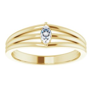 14K Yellow 1/8 CT Diamond Geometric Ring - BN & CO JEWELRY