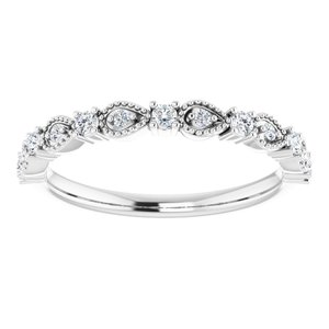 Platinum 1/5 CTW Natural Diamond Anniversary Band - BN & CO JEWELRY