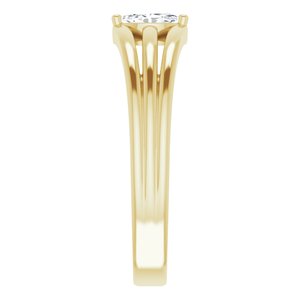 14K Yellow 1/8 CT Diamond Geometric Ring - BN & CO JEWELRY