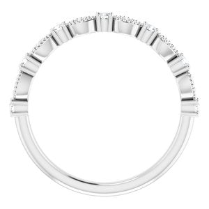 Platinum 1/5 CTW Natural Diamond Anniversary Band - BN & CO JEWELRY